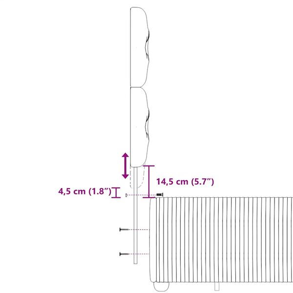 vidaXL Κρεβάτι Boxspring με Στρώμα Σκούρο Καφέ 140x190 εκ. Υφασμάτινο