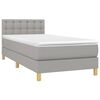 vidaXL &Kappa;&rho;&epsilon;&beta;ά&tau;&iota; Boxspring &mu;&epsilon; &Sigma;&tau;&rho;ώ&mu;&alpha; & LED &Alpha;&nu;.&Gamma;&kappa;&rho;&iota; 100x200 &epsilon;&kappa; &Upsilon;&phi;&alpha;&sigma;&mu;ά&tau;&iota;&nu;&omicron;
