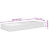 vidaXL Στρώμα Αφρού Medium Soft 70x200 εκ.