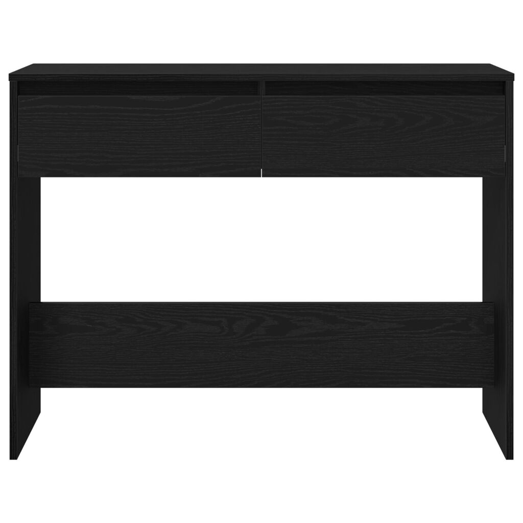 vidaXL Μαύρο Ξύλινο Τραπέζι Κονσόλας - 100x35x76.5 εκ - Επεξεργασμένο Ξύλο