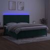vidaXL &Kappa;&rho;&epsilon;&beta;ά&tau;&iota; Boxspring &mu;&epsilon; &Sigma;&tau;&rho;ώ&mu;&alpha; & LED &Sigma;&kappa;. &Pi;&rho;ά&sigma;&iota;&nu;&omicron; 200x200&epsilon;&kappa; &Beta;&epsilon;&lambda;&omicron;ύ&delta;&omicron;