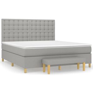 vidaXL &Kappa;&rho;&epsilon;&beta;ά&tau;&iota; Boxspring &mu;&epsilon; &Sigma;&tau;&rho;ώ&mu;&alpha; &Alpha;&nu;&omicron;&iota;&chi;&tau;ό &Gamma;&kappa;&rho;&iota; 180x200 &epsilon;&kappa;. &Upsilon;&phi;&alpha;&sigma;&mu;ά&tau;&iota;&nu;&omicron;