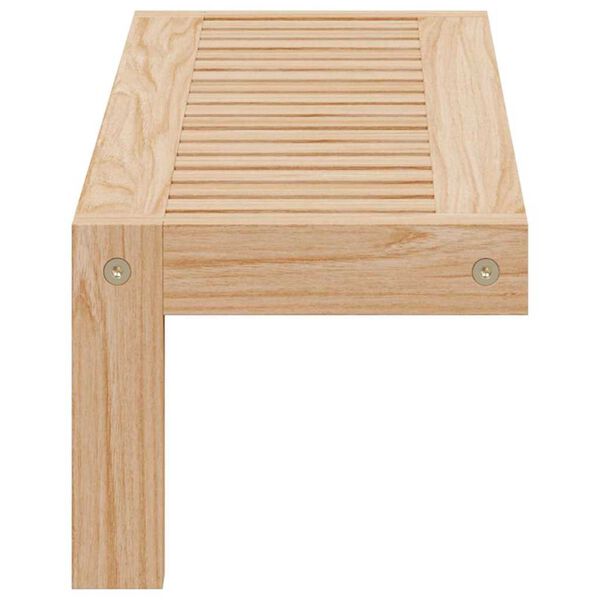 vidaXL Ράφι Τοίχου Κρεμαστό Μπεζ 62 x 10 x 12.5 εκ Μασίφ ξύλο καρυδιάς