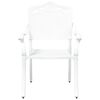 vidaXL Καρέκλα Κήπου 2 pcs Λευκό 55 x 56.5 x 91εκ Αλουμίνιο