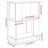 vidaXL Βιβλιοθήκη/Διαχωριστικό Χώρου 51x25x70 εκ. Μασίφ Ξύλο Πεύκου