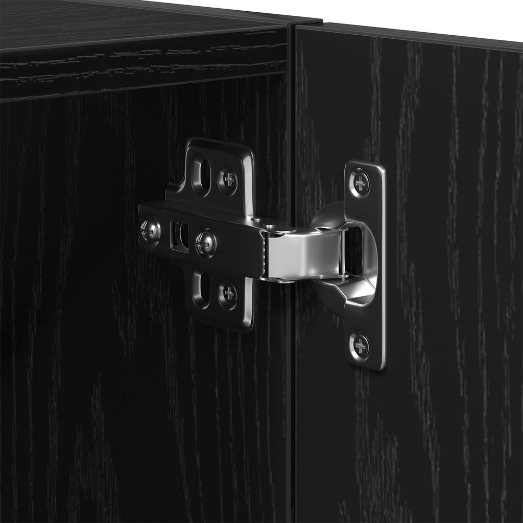 vidaXL Τοίχος Ντουλάπα Μαύρη Δρυς 60x30x70 εκ. Επεξεργασμένο Ξύλο