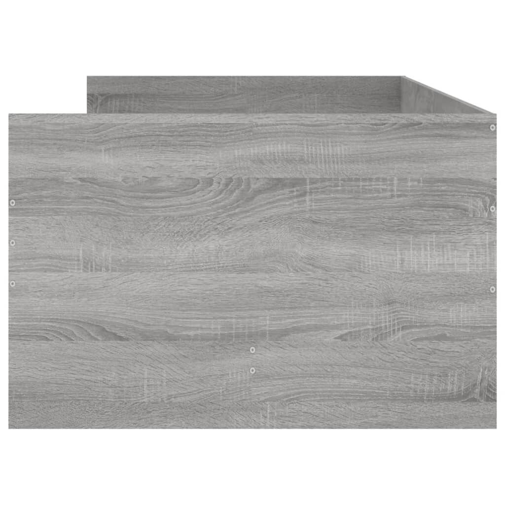 vidaXL Πλαίσιο Κρεβατιού Με Συρτάρια Γκρι Sonoma 75x190εκ Small Single