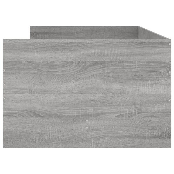 vidaXL Πλαίσιο Κρεβατιού Με Συρτάρια Γκρι Sonoma 75x190εκ Small Single