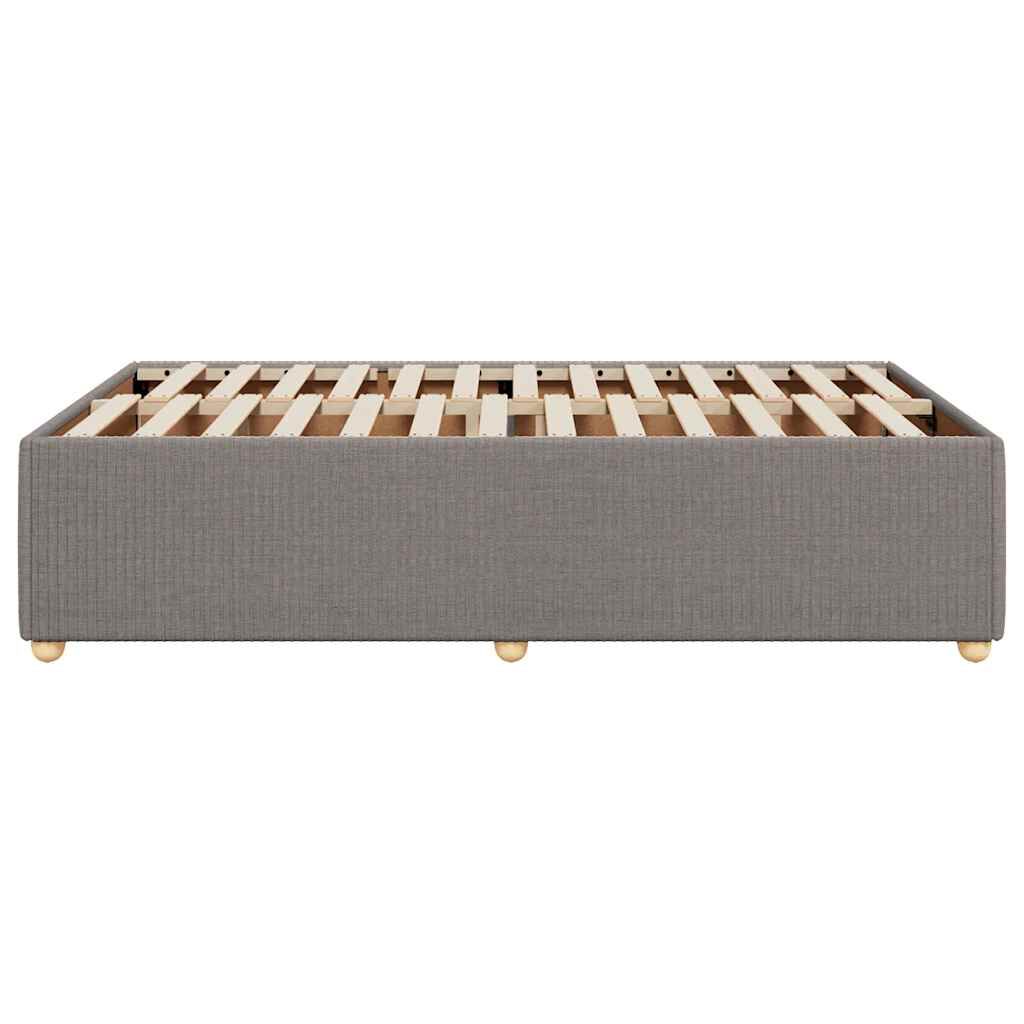 vidaXL Σκελετός Κρεβατιού Χωρίς Στρώμα Taupe 120x200 εκ. Υφασμάτινο