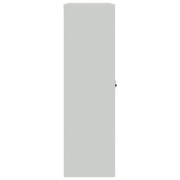 vidaXL Ντουλάπα Γραφείου 90 x 40 x 140 εκ. Γκρι Ατσάλινη