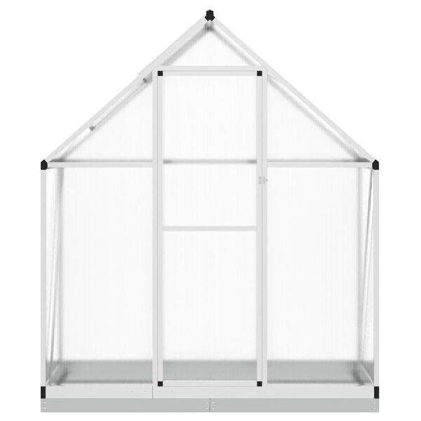 vidaXL Θερμοκήπιο με Πλαίσιο Βάσης Ασημί 169x58x202 εκ. Αλουμίνιο
