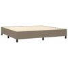 vidaXL &Kappa;&rho;&epsilon;&beta;ά&tau;&iota; Boxspring &mu;&epsilon; &Sigma;&tau;&rho;ώ&mu;&alpha; Taupe 200x200 &epsilon;&kappa;. &Upsilon;&phi;&alpha;&sigma;&mu;ά&tau;&iota;&nu;&omicron;