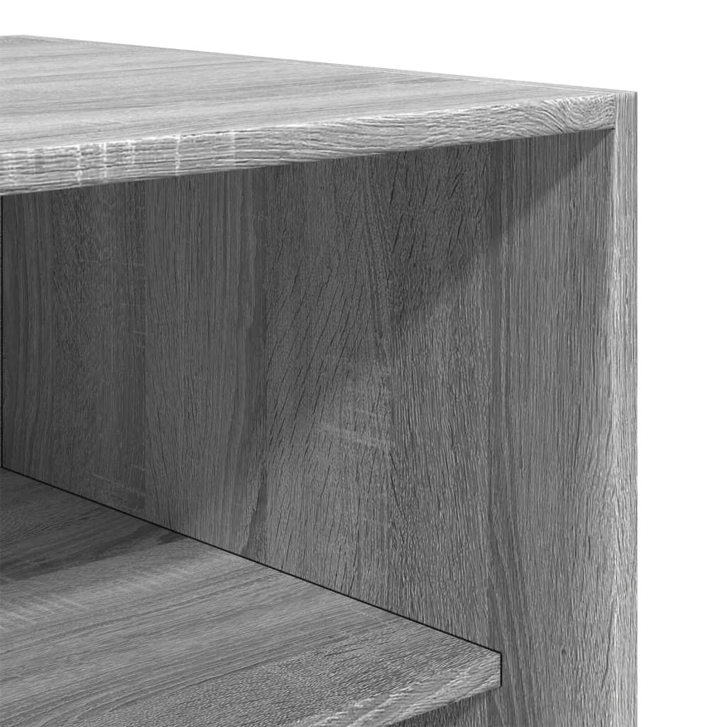 vidaXL Ντουλάπα Γκρι Sonoma 100 x 50 x 200 εκ. από Επεξεργασμένο Ξύλο