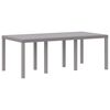 vidaXL Σέτ φαγητού για κήπο 9 pcs Ανοιχτό γκρι Rattan Polt