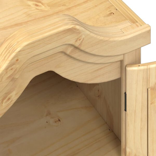 vidaXL Ντουλάπα Corona 55x52x170 εκ. από Μασίφ Ξύλο Πεύκου