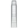 vidaXL Συρματοκιβώτια Τοξωτά 6 τεμ. 400x50x180/200 εκ. Γαλβαν. Ατσάλι