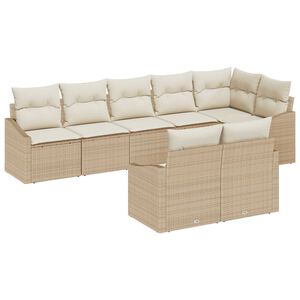 vidaXL &Sigma;&epsilon;&tau; &Kappa;&alpha;&nu;&alpha;&pi;έ &Kappa;ή&pi;&omicron;&upsilon; 8 pcs &Mu;&pi;&epsilon;&zeta; &kappa;&alpha;&iota; &Lambda;&epsilon;&upsilon;&kappa;ό &sigma;&upsilon;&nu;&theta;&epsilon;&tau;&iota;&kappa;ό &rho;&alpha;&tau;ά&nu;