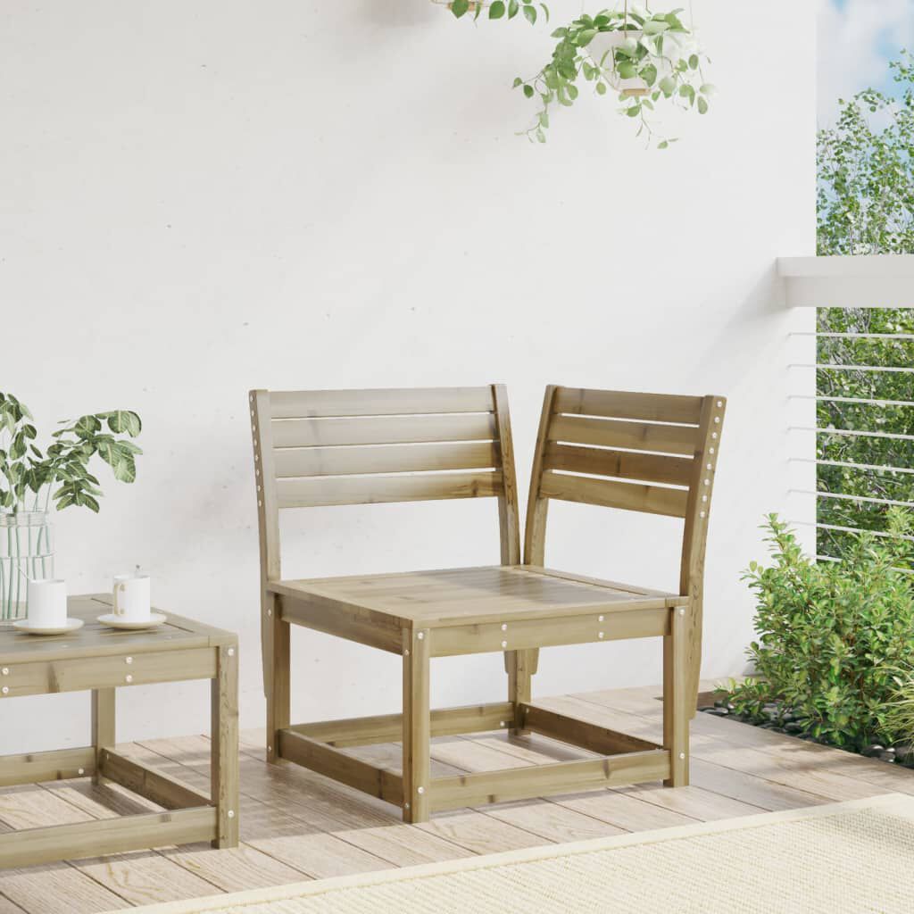 vidaXL Καναπές Κήπου Γωνιακός 73x73x78 εκ. Επεξ. Πεύκου