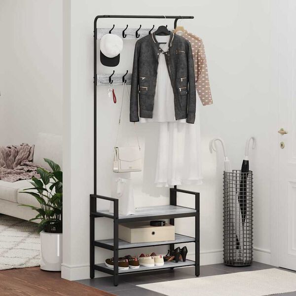 vidaXL &Kappa;&rho;&epsilon;&mu;ά&sigma;&tau;&rho;&alpha; &Gamma;&kappa;&rho;ί&zeta;&omicron; &Sigma;&omicron;&nu;&omicron;&mu;&alpha; 75 x 34 x 184 &epsilon;&kappa; &Epsilon;&pi;&epsilon;&xi;&epsilon;&rho;&gamma;&alpha;&sigma;&mu;έ&nu;&omicron; &xi;ύ&lambda;&omicron;