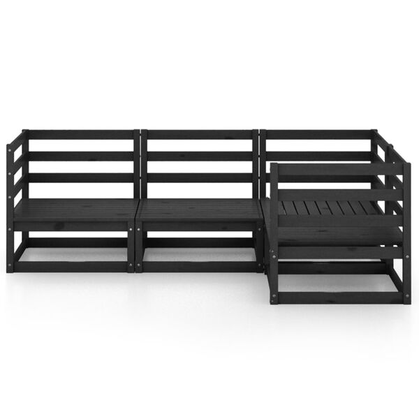 vidaXL &Sigma;&alpha;&lambda;ό&nu;&iota; &Kappa;ή&pi;&omicron;&upsilon; &Sigma;&epsilon;&tau; 4 &Tau;&epsilon;&mu;&alpha;&chi;ί&omega;&nu; &Mu;&alpha;ύ&rho;&omicron; &alpha;&pi;ό &Mu;&alpha;&sigma;ί&phi; &Xi;ύ&lambda;&omicron; &Pi;&epsilon;ύ&kappa;&omicron;&upsilon;