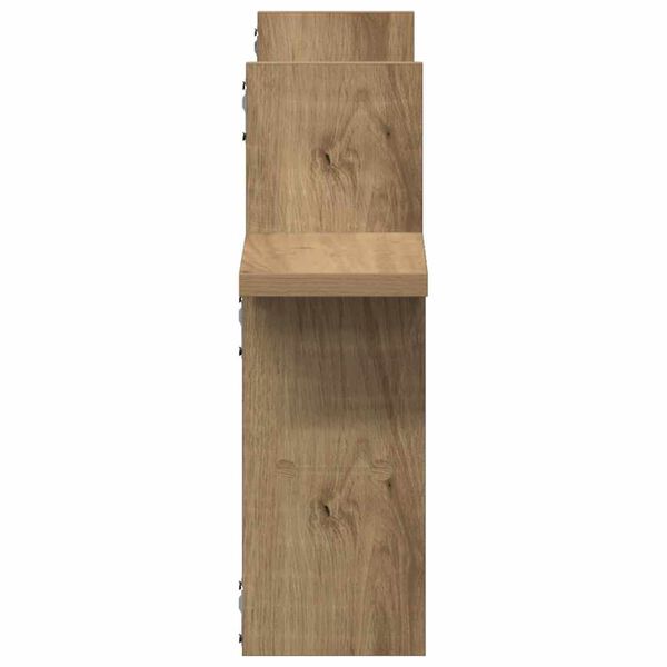 vidaXL Ραφιέρες Τοίχου 2 τεμ. Αρτισιανή Δρυς 38x12x38 εκ. Επεξ. Ξύλο