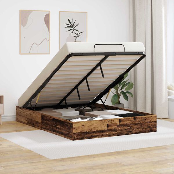 vidaXL &Kappa;&rho;&epsilon;&beta;ά&tau;&iota; &Omicron;&theta;&omega;&mu;&alpha;&nu;&iota;&kappa;&omicron;ύ &Tau;ύ&pi;&omicron;&upsilon; &Pi;&alpha;&lambda;&iota;ό &xi;ύ&lambda;&omicron; 193 x 120 x 25 &epsilon;&kappa;