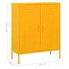 vidaXL Ντουλάπι Αποθήκευσης Μουσταρδί 80 x 35 x 101,5 εκ. Ατσάλινο