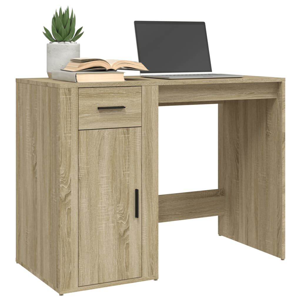 vidaXL Γραφείο Sonoma Δρυς 100x49x75 εκ. από Επεξεργασμένο Ξύλο