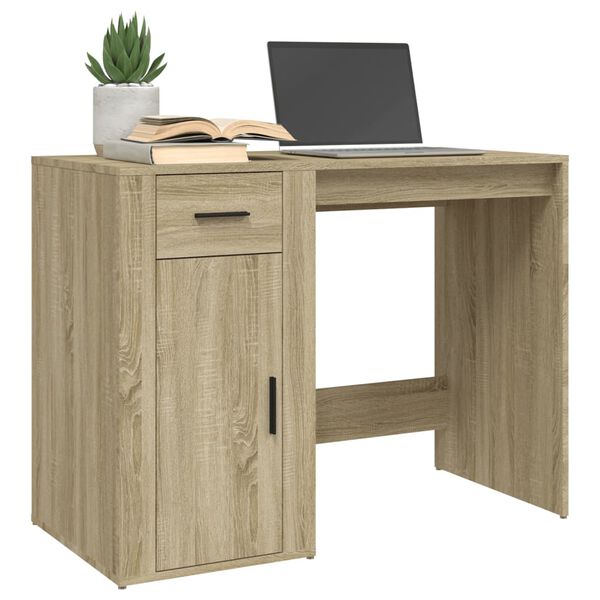 vidaXL Γραφείο Sonoma Δρυς 100x49x75 εκ. από Επεξεργασμένο Ξύλο