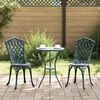 vidaXL Καρέκλα Κήπου 2 pcs Πράσινο 55 x 56.5 x 91εκ Αλουμίνιο