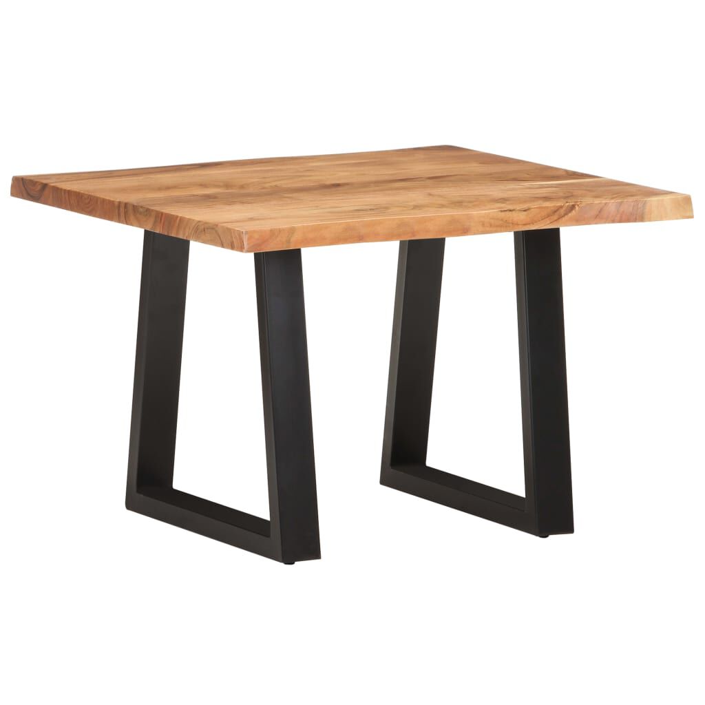 vidaXL Τραπεζάκι Σαλονιού Live Edge 60x60x40 εκ. Μασίφ Ξύλο Ακακίας