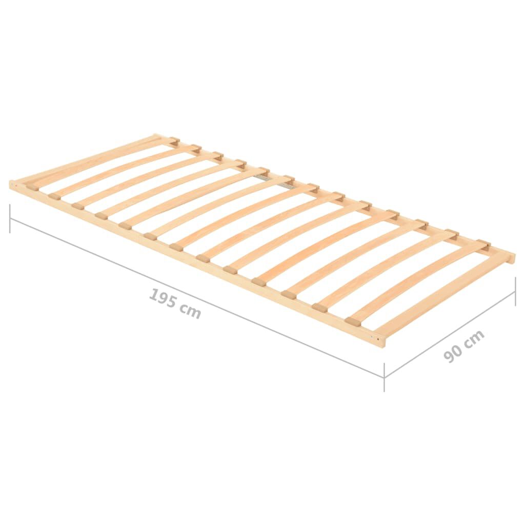 vidaXL Τελάρο Κρεβατιού με 13 Σανίδες 90 x 200 εκ.
