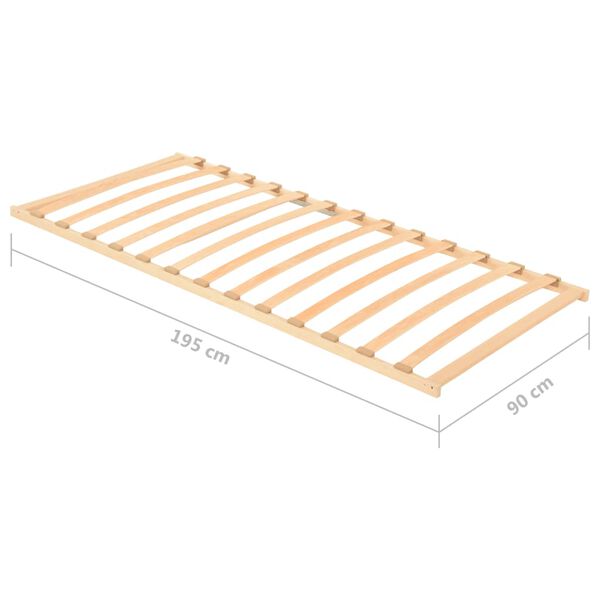 vidaXL Τελάρο Κρεβατιού με 13 Σανίδες 90 x 200 εκ.