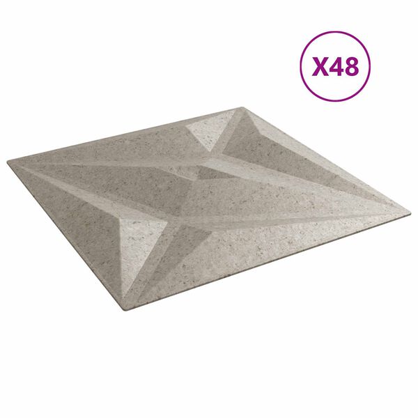 vidaXL &Pi;ά&nu;&epsilon;&lambda; &tau;&omicron;ί&chi;&omicron;&upsilon; &Alpha;&sigma;&tau;έ&rho;&iota; 48 pcs &Alpha;&sigma;&tau;έ&rho;&iota; &Mu;&pi;&epsilon;&tau;ό&nu; 50 x 50 cm &Phi;&epsilon;&lambda;&iota;&zeta;ό&lambda; XPS