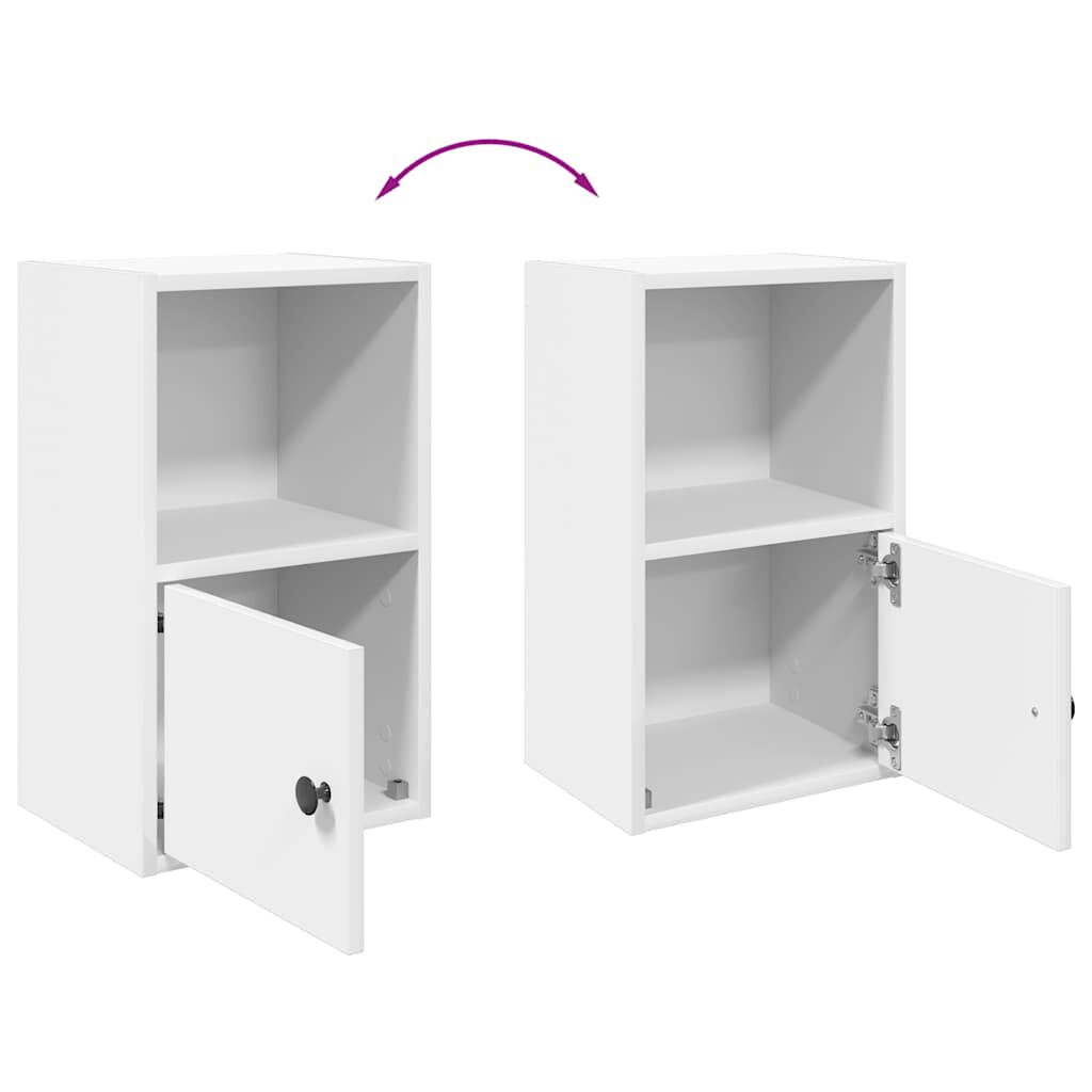 vidaXL Βιβλιοθήκη Λευκή 31x24x52 εκ. από Επεξεργασμένο Ξύλο