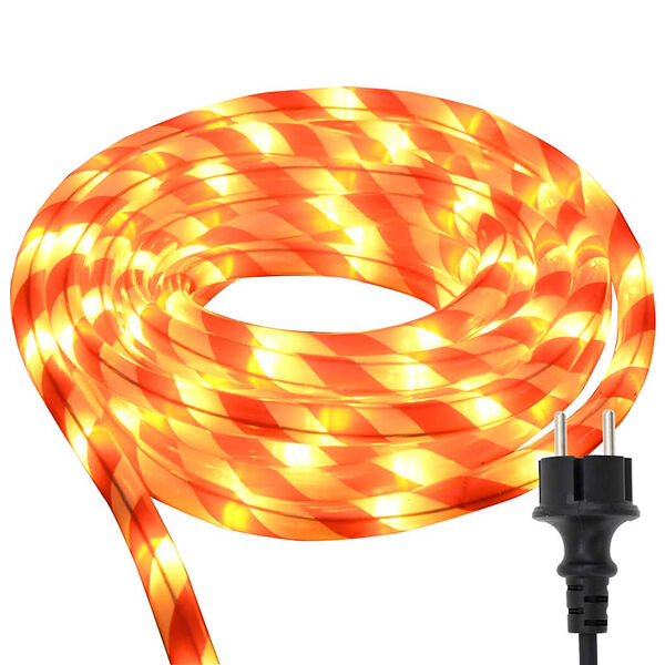 vidaXL Φωτιστικό Συρματόσχοινο με 120 LED Θερμό λευκό 5 m PVC