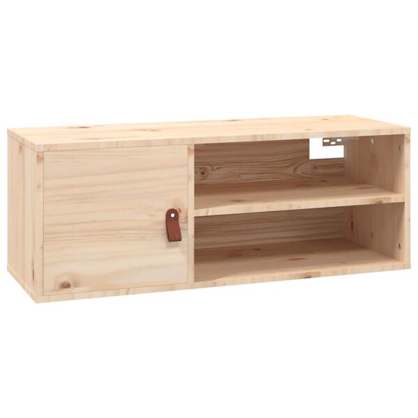 vidaXL Ντουλάπι Τοίχου 80 x 30 x 30 εκ. από Μασίφ Ξύλο Πεύκου