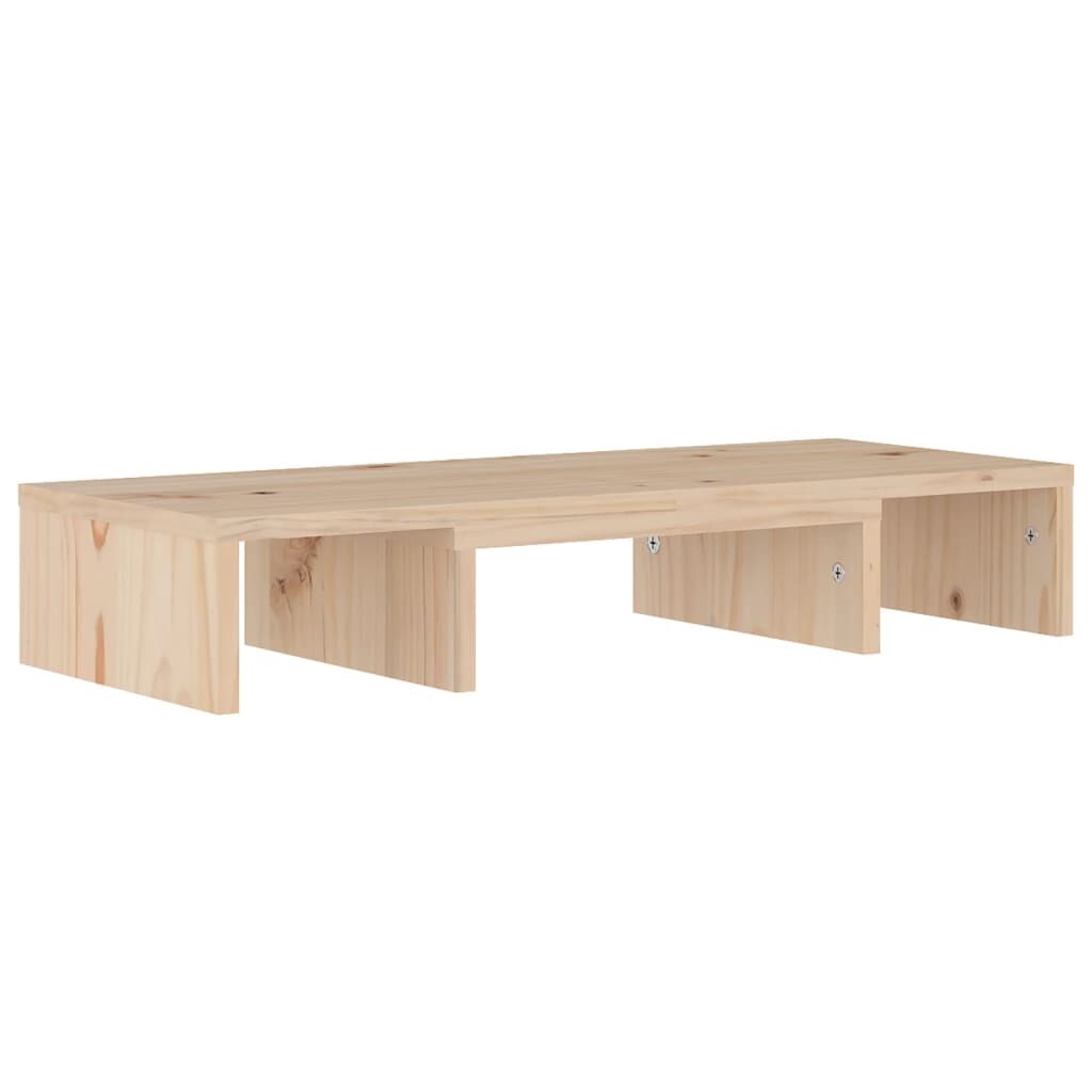 vidaXL Βάση Οθόνης 60 x 24 x 10,5 εκ. από Μασίφ Ξύλο Πεύκου