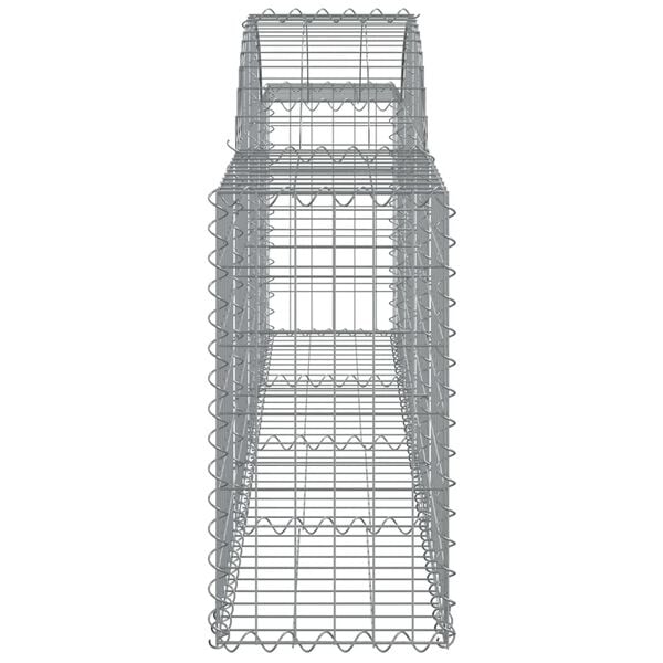 vidaXL Συρματοκιβώτιο Τοξωτό 200x30x60/80εκ. από Γαλβανισμένο Χάλυβα