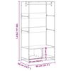 vidaXL Ντουλάπα Γκρι Sonoma 90x50x180 εκ. από Επεξεργασμένο Ξύλο