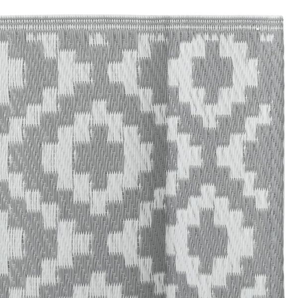 vidaXL Χαλί εξωτερικού χώρου ARAKIL γκρι 120x180 cm PP