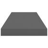 vidaXL Ράφι Τοίχου Γυαλιστερό Γκρι 60x23,5x3,8 εκ. MDF