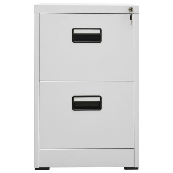 vidaXL Αρχειοθήκη Ανοιχτό Γκρι 46 x 62 x 72,5 εκ. από Ατσάλι