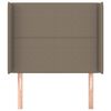 vidaXL Κεφαλάρι με Πτερύγια Taupe 93x16x118/128 εκ. Υφασμάτινο