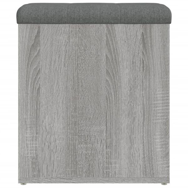 vidaXL Παγκάκι Αποθήκευσης Γκρι Sonoma 42x42x45 εκ. Επεξεργασμένο Ξύλο