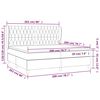 vidaXL &Kappa;&rho;&epsilon;&beta;ά&tau;&iota; Boxspring &mu;&epsilon; &Sigma;&tau;&rho;ώ&mu;&alpha; &Sigma;&kappa;&omicron;ύ&rho;&omicron; &Pi;&rho;ά&sigma;&iota;&nu;&omicron; 200x200&epsilon;&kappa;. &Beta;&epsilon;&lambda;&omicron;ύ&delta;&iota;&nu;&omicron;
