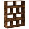 vidaXL Βιβλιοθήκη Καπνιστή Δρυς 100x33x125,5εκ. από Επεξεργασμένο Ξύλο