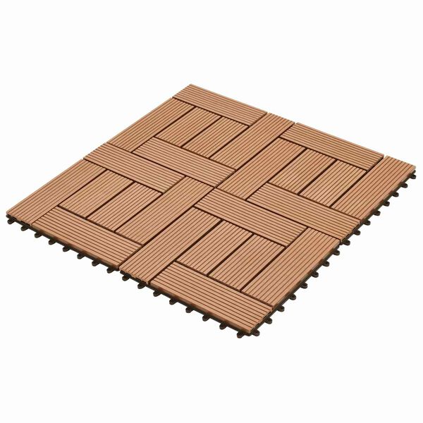 vidaXL &Pi;&lambda;ά&kappa;&alpha; &Kappa;&alpha;&tau;&alpha;&sigma;&kappa;&epsilon;&upsilon;ή&sigmaf; 11 pcs &Kappa;&alpha;&phi;έ 30 x 30 cm WPC