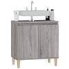 vidaXL Ντουλάπι Νιπτήρα Grey Sonoma 58 x 33 x 60 εκ. Επεξεργ. Ξύλο