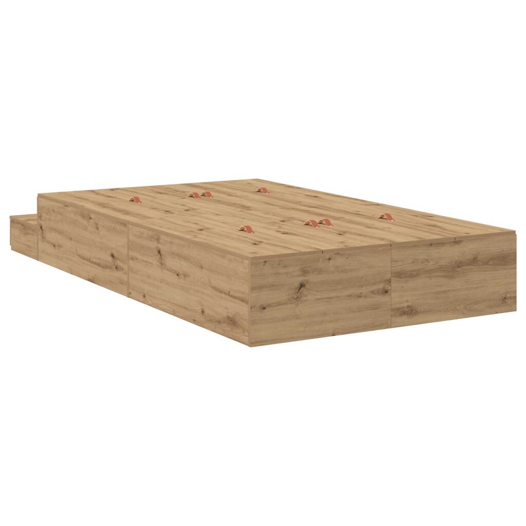 vidaXL Κρεβάτι Αποθηκευτικού Χώρου Artisan Oak 120x190 εκ.